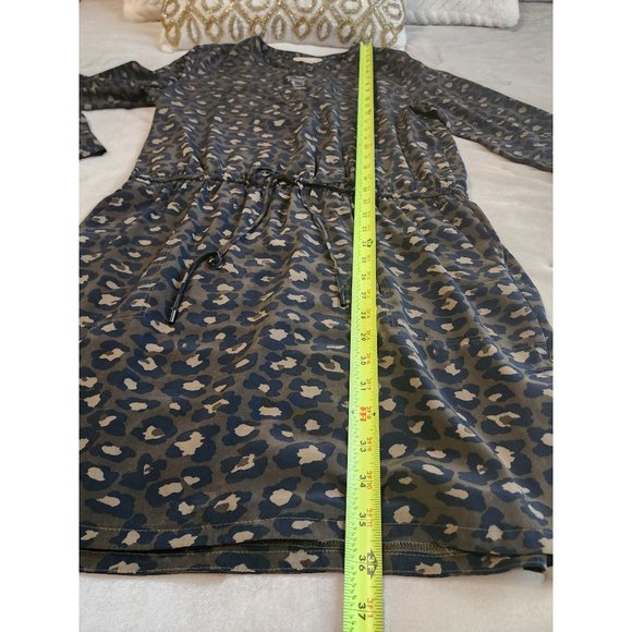 Banana Republic Animal Print Long Sleeve with Pockets Size 12 - Picture 9 of 10